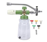 Jeffergarden à Mousse pour Nettoyeur Haute Pression à Mousse Réglable avec Flacon Pulvérisateur Transparent 1/4" Baguette à Connexion Rapide 5 Buses 3 Rondelles