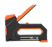 Jeffergarden Agrafeuse à Bois 6 en 1, Kit de Pistolet Robuste et Réglable, Agrafeuse Manuelle électrique avec 1000 Pièces de 6mm pour L'ingénierie de la Décoration de la Maison