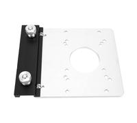 Jeffergarden Base Carrée pour Routeur, Aluminium, Bouton de Verrouillage | Positionnement Multi-Trous, Molette Moletée, Alliage D'Aluminium, Réparation de Meubles, Compatibilité Machine de Découpe