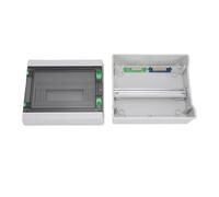 Jeffergarden Boîte de Distribution électrique, 12 Voies IP66 ABS PC Capot | Boîtier de panneau électrique, écrous en laiton pour visualisation de l\'état, fermeture à double boucle, utilisation