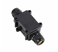 Jeffergarden Boîte de Jonction IP68 Boîtier de Connecteur de Borne électrique Extérieure PC Boîtier de Câblage à 2 Voies 450 V 110 X 48 X 35 Mm pour la Protection des Lignes de Câbles dans l'usine