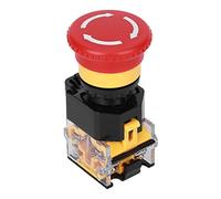 Jeffergarden Bouton D'arrêt D'urgence 3PCS, Bouton Poussoir à Montage sur