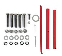 Jeffergarden Bras de Support de Palan électrique capacité de 600 Kg Poteau | Pivote à 180°, Diamètre de Montage 48 Mm, S'étend de 75 à 110 Cm, Charge Maximale 300 Kg sur Toute la Longueur