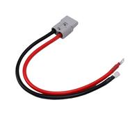 Jeffergarden Câble de Connecteur Anderson 175 A, Faisceau de DéConnexion de Batterie en Silicone 4 AWG 25 Pouces avec Borne SC25 8 Joints Toriques, Fil d'alimentation à Connexion Rapide pour Chariots