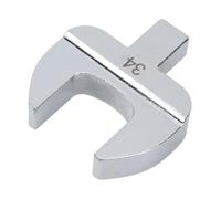 Jeffergarden Clé à Pied-de-biche à extrémité Ouverte 14x18mm, (34mm) | Convient aux Clés Dynamométriques à Entraînement carré Standard, Finition Chromée Entièrement Polie, Construction Monobloc