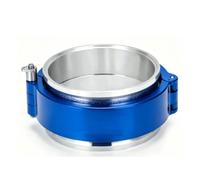 Jeffergarden Collier de Serrage en V de 4 Pouces, en Alliage D'aluminium Bleu, Collier de Serrage pour Tuyau de Refroidisseur Intermédiaire (BLUE)