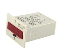 Jeffergarden Compteur électronique JDM11 6H, Compteur Numérique à Affichage LED à 6 Chiffres, Comptage Haute Vitesse ABS 0 à 999999, Fonction de Mémoire Faible Consommation pour l'automatisation