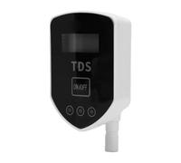 Jeffergarden Compteur TDS Inline 0-9990 PPM, Précision ±2%, Écran LED | Testeur D'eau Numérique, Boîtier ABS, Systèmes D'osmose Inverse, Aquariums, Hydroponie, Raccords Rapides 3/8 Pouce