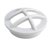 Jeffergarden Couvercle D'aspiration de Piscine 1.5 Pouces, Construction ABS, Grille de sécurité Filetée, Raccord D'entrée de Piscine de Remplacement pour Buse D'entrée de Spa et (1PC)