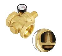 Jeffergarden Détendeur de Pression en Laiton, DN50, Entrée 1.6 MPa | Régulateur de Pression D'eau, Laiton, Conception à Piston, Bouton Réglable, Plage 0,05-0,8 MPa, pour équipement D'eau du