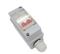 Jeffergarden Disjoncteur DC en Polycarbonate ABS, Boîtier de Combinaison Solaire 500 V 32 A IP65 avec Couvercle Transparent, Protection contre les Surcharges et les Surtensions pour Panneaux (Sans