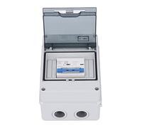 Jeffergarden Disjoncteur de Boîte de Combinaison PV 500 V DC Interrupteur de Déconnexion Panneau Solaire Boîte de Distribution étanche IP65 Extérieur pour Système de Réseau Solaire Hors Réseau