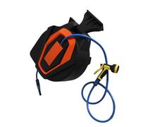Jeffergarden Enrouleur de Tuyau d'arrosage Rétractable Enrouleur de Tuyau d'eau Mural en PVC 30 Plus 2 M 1 2 Pouces ID Rembobinage Automatique Pivotant à 180 Degrés Buse à 10 Motifs pour