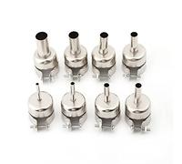 Jeffergarden Ensemble de 8 Buses de Pistolet Thermique, Pointes à Air Chaud en Acier Inoxydable pour Station de Soudage, Buses Adaptées avec Précision de 3 Mm à 12 Mm pour la Réparation électronique