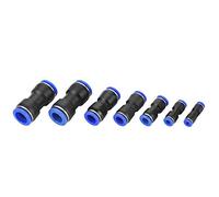 Jeffergarden Ensemble de Connecteurs Rapides Pneumatiques, Tuyau d'air en Plastique, Raccords à Pousser pour Connecter 35 Pièces pour Tubes de 4 Mm, 6 Mm, 8, 10, 12, 14, 16, Rotation à 360