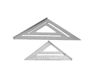 Jeffergarden Équerre en Aluminium pour Chevrons, 17,8 Cm et 30,5 Cm, | Alliage de Die-cast, Précision de 0,1 Mm, tracé de Toiture, Marquage D'angle, Compatible Ceinture D'outils, Outil de