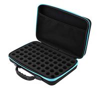 Jeffergarden Étui de Transport d'huiles Essentielles, Organisateur de Voyage à Coque Rigide en EVA pour Flacons à roulettes de 5 ML à 15 ML avec Insert en Mousse, pour Les Amateurs d'aromathérapie