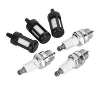 Jeffergarden Filtre à Air pour Tronçonneuse Filtre à Carburant Kit de Bougies d'allumage 3X Filtres à Air 3X Filtres à Carburant Bougies d'allumage avec ABS de Haute qualité + Fer adapté pour