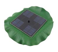 Jeffergarden Fontaine Solaire ABS Pompe de Fontaine Flottante 8V 1.6W Pompe à Eau sans Brosse 7 Buses Démarrage Rapide pour Bain d'oiseaux étang Jardin Décoration Extérieure