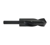 Jeffergarden Foret à Tige Réduite HSS en Acier Rapide, Forets à Tige Droite Hélicoïdale Noire de 29,5 Mm, élimination des Copeaux en Spirale, Coupe Rapide, Angle Pointu de 118 ° pour le Fer,