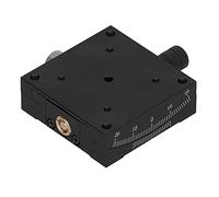 Jeffergarden Goniomètre Numérique Scène Linéaire Manuelle 60x60mm Plate-forme Inclinable Course de 20mm Guide en Queue d'aronde en Aluminium anodisé Noir pour le Réglage du Positionnement en