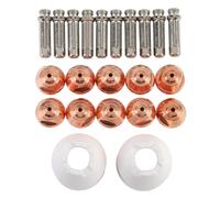 Jeffergarden Kit de Consommables pour Torche de Coupe, 10 Jeux D'électrodes et Buses de Protection, pour Pistolet de Coupe PCH-51