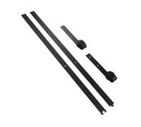Jeffergarden Kit de Quincaillerie pour Porte de Grange Coulissante, Ensemble de Poulie Simple en Acier au Carbone pour Chambre à Coucher, Salon, Convient aux Portes en Bois de 1,8 M, Butée
