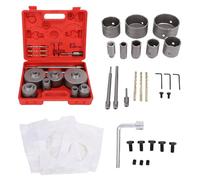 Jeffergarden Kit de Scies Cloche à Béton 7 Pièces Ensemble de Scies Cloche en Acier au Tungstène 30 à 110 Mm avec Tige SDS Plus Connecteur à Changement Rapide Sac à Poussière pour Perçage Mural sur