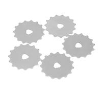 Jeffergarden Lame de Coupe Rotative 45 Mm en Acier Rapide, Lames de Rechange pour Bord de Crochet, 5 Pièces pour Tissu, Cuir, Papier, Coupe, Quilting, Couture, Artisanat
