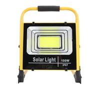 Jeffergarden Lampe de Travail LED 100W 20000LM 5000K IP67 Rechargeable Portable avec Batterie 10000mAh et Angle de Faisceau 120° pour Chantier Garage Camping (Alliage d'aluminium + acier allié + PC 2)