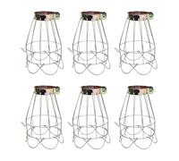 Jeffergarden Lot de 6 Abat-jour pour Suspension, 9x12cm Cage en Fer (6PCS)