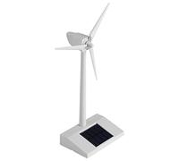 Jeffergarden Moulin à Vent Solaire Jouet ABS Mini éolienne Modèle 14 X 9 X 26 Cm Moulin à Vent à énergie Solaire Tournant à la Lumière du Soleil pour Les Enfants Enseignement des Sciences Décor de