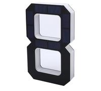 Jeffergarden Numéro de Maison à énergie Solaire, avec Batterie de 600mAh, Plaque D'adresse Murale LED pour Décoration Extérieure de Maison