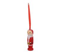 Jeffergarden Ornement de Père Noël en Bois de Pin - Décoration de Sapin de Noël de 8,9 Cm - Design de Tiroir à Suspendre ou à Poser - Artisanat Peint pour Arbre, Bibliothèque, Table, Décoration de