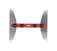Jeffergarden Outil de Gabarit de Jauge de Marches d'escalier, Outil de Traçage d'étagère de Gabarit 'escalier en Alliage 'aluminium 11-60 Pouces, Verrouillage 'angle à 4 Boutons pour (rouge)