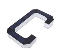 Jeffergarden Panneau D'adresse Solaire 9 Pouces, éclairage LED rétroéclairé à Détection Automatique, étanche, Design Blanc Noir Moderne, pour Extérieur Mural