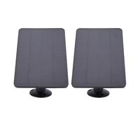 Jeffergarden Panneau Solaire étanche Ip65, 2 Pièces, étanche à la Pluie, Réglable à 360 Degrés pour Caméra de sécurité, Anneau de Sonnette Vidéo, Batterie