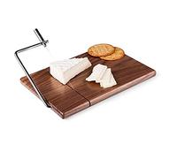 Jeffergarden Planche à Râper à Fromage, Beurre en Fil d'acier Inoxydable avec Base Antidérapante, 25 X 17,5 X 1,8 Cm, pour Couper le Fromage, le Beurre, la Pâte à Viande et le Foie Gras (GREEN)