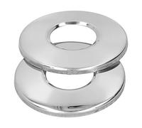 Jeffergarden Plaques de Rosace D'échelle de Piscine 2 Pièces, Couvertures de Remplacement D'échelle de Piscine en Acier Inoxydable pour échelle de Piscine de 4,2 Cm de Diamètre