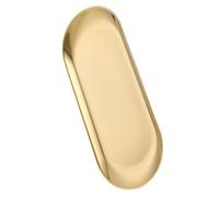 Jeffergarden Plateau Ovale, Plateau de Service en Acier Inoxydable 201 avec Fond Antidérapant, Plaque de Rangement Décorative Résistante aux Hautes Températures pour Cuisine, Salle de Bain, vanité,