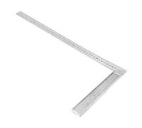 Jeffergarden Règle à Bords Droits à 90 Degrés, Règle Droite à 90 Degrés en Alliage d'aluminium, Outil de Mesure à Angle Droit de 50 Cm avec une Précision de 1 Mm pour la Disposition des Dessins sur