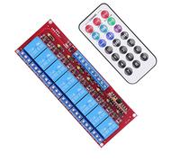 Jeffergarden Relais 8 Voies, Interrupteur Télécommande PCB Infrarouge (12V)