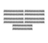 Jeffergarden Reliure à Anneaux en Plastique de 19 Mm, 30 Anneaux, 10 Pièces, pour Papier A4/B5, capacité de 150 Feuilles, Longueur 28 Cm, Espacement des Trous de 9,5 Mm (BLACK)
