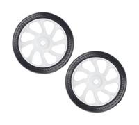 Jeffergarden Roues de Compresseur d'air Universelles de Remplacement de Roue de Compresseur d'air de 6 Pouces 2 Pièces avec ABS et Caoutchouc pour Une mobilité et Une portabilité Améliorées