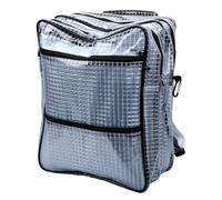 Jeffergarden Sac de propreté Anti-statique PVC Transparent 18 Pouces | Grille Transparente, Capacité 31,5 L, Bandoulière Ajustable, Anti-Poussière, Transport Quotidien en Salle Blanche