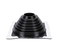 Jeffergarden Solin de Tuyau de Toit en Silicone, 2-3/4 à 7 Pouces | Base en Aluminium, Résistant aux Intempéries, Haute Température, Bouches de Conduit de Cheminée de Fournaise CVC,