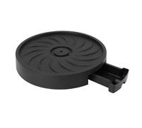 Jeffergarden Support à Plantes Roulant, Chariot de Jardinière Mobile en Plastique avec Roues Cachées, Support de Pot Rond de 10 Pouces, à 4 Plateaux pour Conteneur de Pot de Fleur de Terrasse de