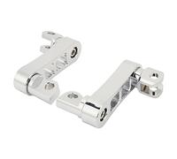 Jeffergarden Support de Repose-pieds, Pinces d'extension de Repose-pieds Réglables en Aluminium T6 6061, Support de Montage Mâle Plus Large de 2 1 4 Pouces pour Conducteur de Tourisme Passager pour