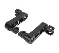Jeffergarden Support de Repose-pieds, Pinces d'extension de Repose-pieds Réglables en Aluminium T6 6061, Support de Montage Mâle Plus Large de 2 1 4 Pouces pour Conducteur de Tourisme Passager pour