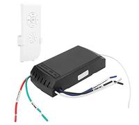 Jeffergarden Télécommande Universelle pour Ventilateur de Plafond avec 3 Réglages de Vitesse, Kit de Montage Mural pour Ventilateurs de Plafond et Lumières Télécommandés, Installation Facile, Portée